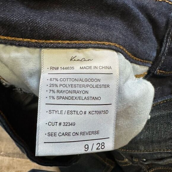 KanCan Women’s Size 28 Estilo Mid Rise Skinny Jeans Blue Dark Wash Denim Stretch - Picture 3 of 8